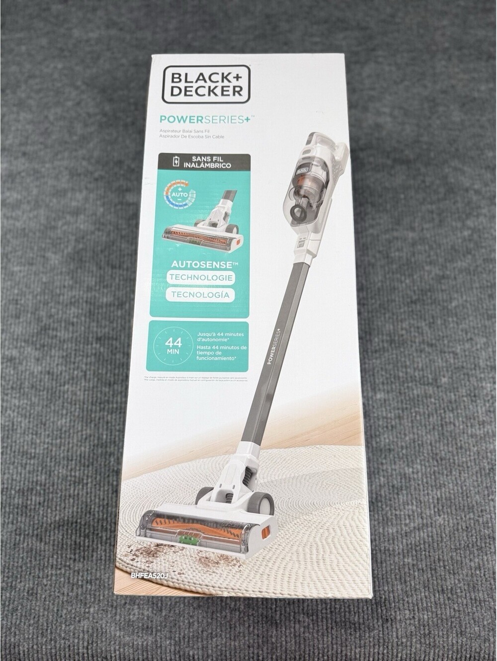 BLACK+DECKER POWERSERIES+ 20V Cordless Stick Vacuum BHFEA520J AutoSense New